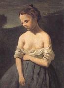 Jean Baptiste Camille  Corot La petite Jeannette (mk11) Sweden oil painting reproduction